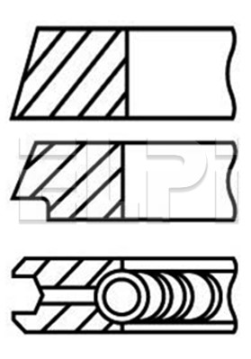 Set segmenti piston, compresor LP189 3048 STD ELPI